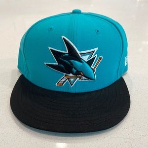 Men’s San Jose Sharks Fitted Hat. Size: 7 1/4